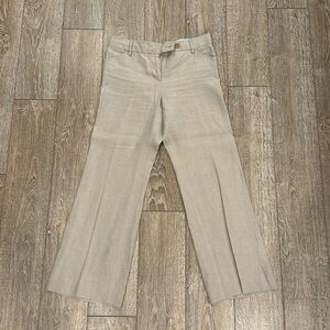 J.Crew Petito’s Khaki Linen Pants